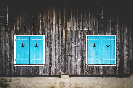 minimalist photography of closed wooden windows thumbnail