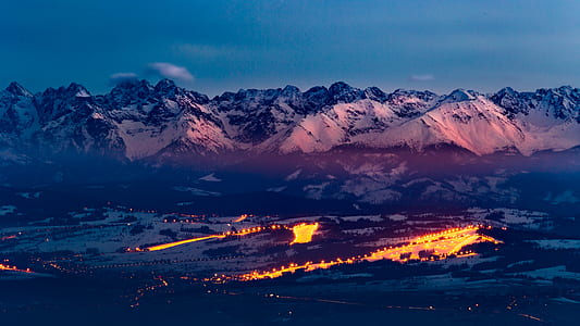 landscape photography of mountain coated with snow thumbnail