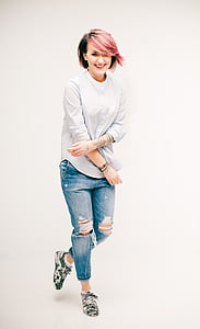 woman wearing white dress shirt thumbnail