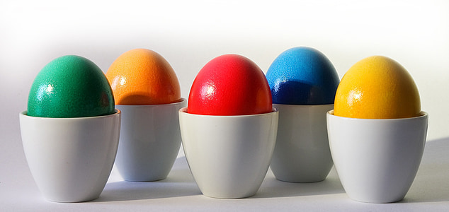 green orange red blue and yellow eggs thumbnail