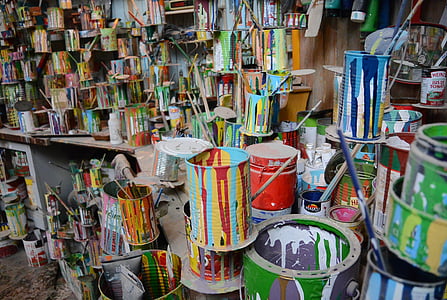 assorted-color paint cans thumbnail