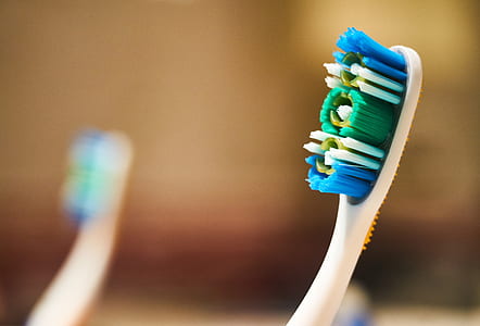 white and blue toothbrush thumbnail