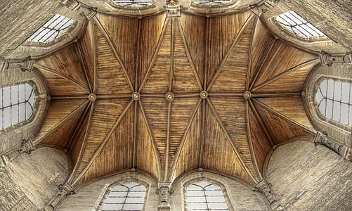 worm eye-view photo of ceiling thumbnail