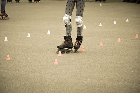 person playing tricks of roller skates thumbnail