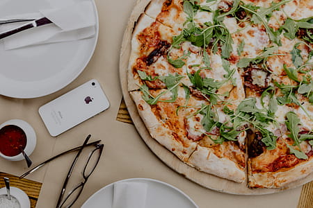 Eating delicious pizza in a cozy restaurant thumbnail