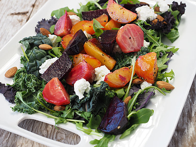sliced vegetables on white chopping board thumbnail