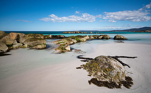 rock formation on seashore thumbnail