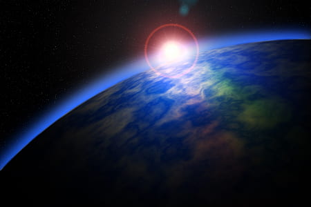 earth atmosphere digital wallpaper thumbnail