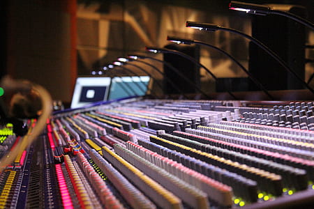 closeup photo of audio mixers thumbnail