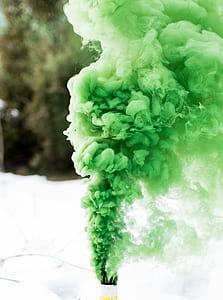 closeup photo of green smoke thumbnail