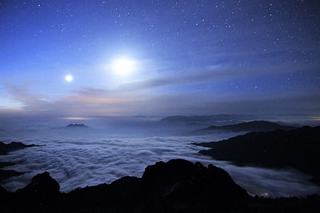 aerial photography of sea of clouds thumbnail