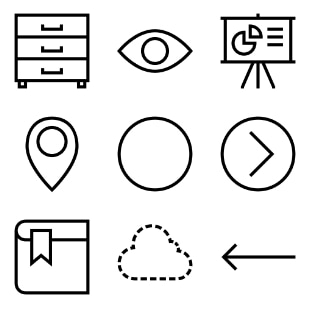 Essential Web 1 svg vector icon sets