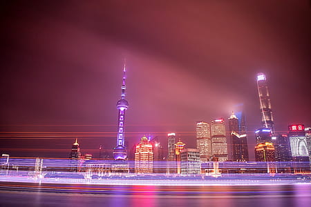 timelapse photo of city skyline during daytime thumbnail