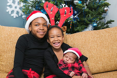 Sisters At Christmas Photo thumbnail