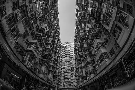 black-and-white, building, architecture, perspective thumbnail