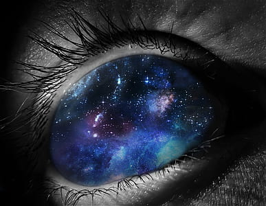 nebula in person's eyes artwork thumbnail