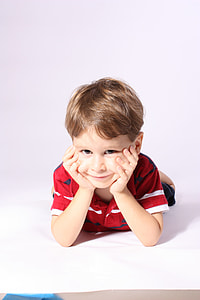 boy wearing red shirt thumbnail
