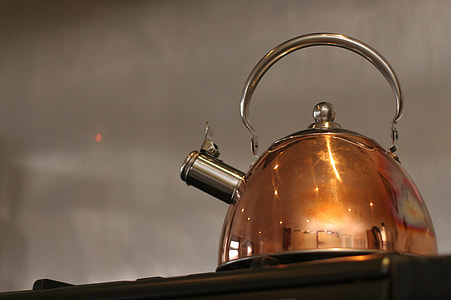 silver and brass kettle thumbnail