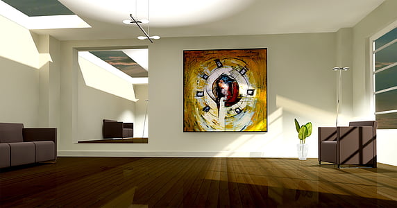 painting hang on wall thumbnail