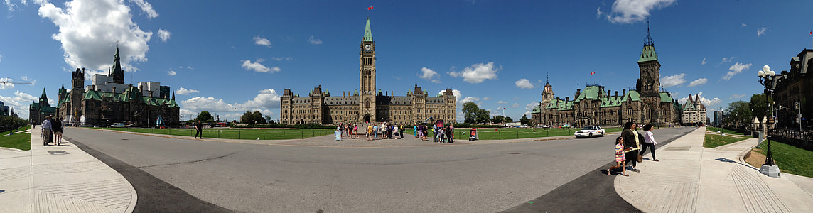 Panorama of Canadian Parliament in Ottawa, Ontario, Canada thumbnail