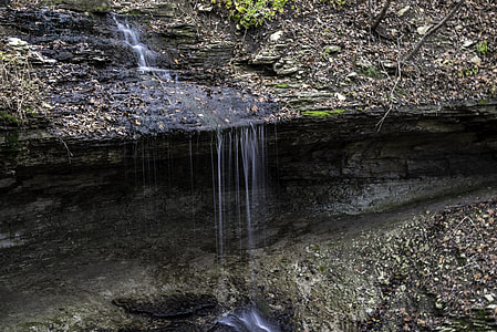 Small Trickle from Bridal Veil Falls at Pikes Peak State Park, Iowa thumbnail