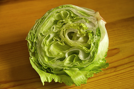 lettuce on brown wooden surface thumbnail