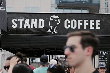 Stand Coffee text on signage thumbnail