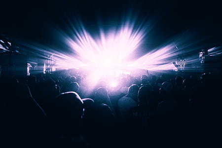 people gathering in front of stage thumbnail