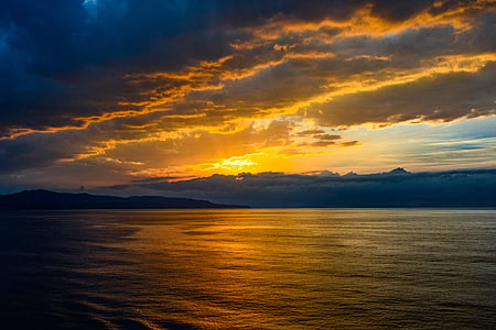 landscape photography of sea during golden hour thumbnail