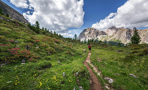 landscape, mountains, nature, sky thumbnail