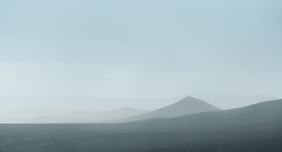 gray, white desert, illustration, mountain thumbnail