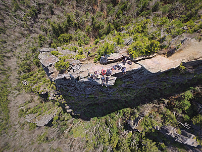 aerial photography of gray concrete cliff thumbnail