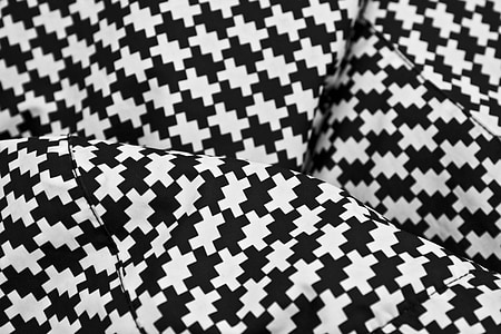 black and white fabric textile thumbnail