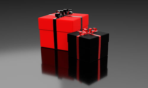two black-and-red gift boxes thumbnail