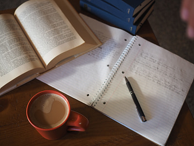 book and notebook in table thumbnail