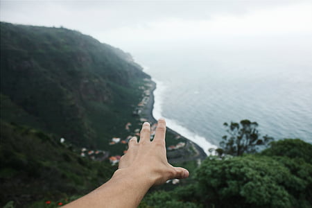 closeup photo of person's left hand thumbnail