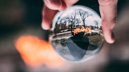Glass Sphere in Hand thumbnail