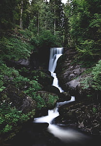 time lapse photography of waterfalls thumbnail