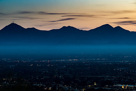city sky across mountain thumbnail