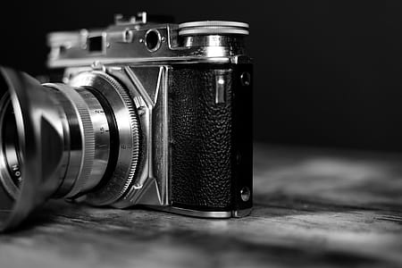 Monochrome Photography of Camera thumbnail