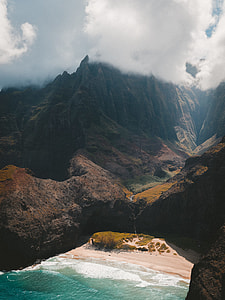 aerial view photography of seashore thumbnail