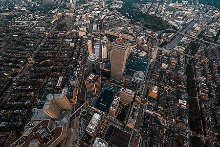 aerial photography of city buildings thumbnail