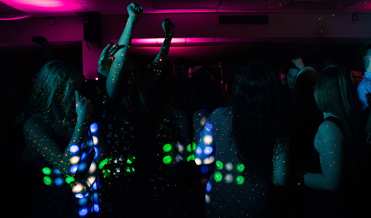 people partying in club