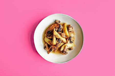 Top View Photo of Dish on White Plate thumbnail