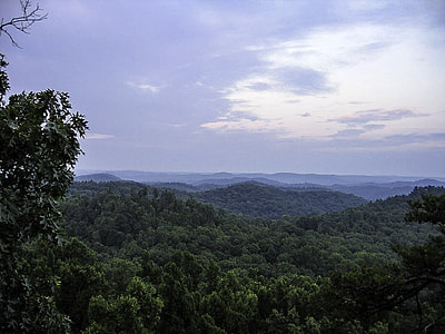 Landscape and forest in Daniel Boone National Forest in Kentucky thumbnail