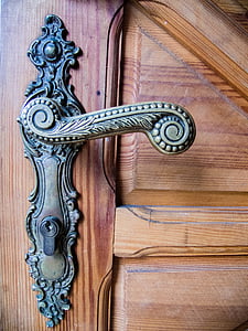 gold door lever on door thumbnail