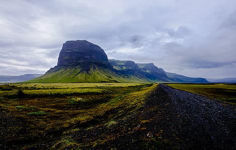 landscape, mountains, nature, clouds thumbnail