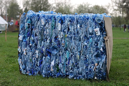 folding blue plastic bottle thumbnail