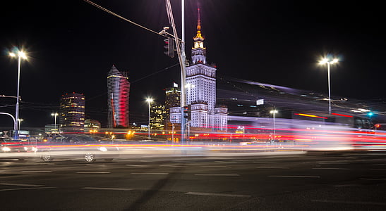 time lapse photography of cars on street during night thumbnail