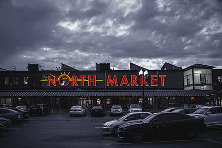 North Market Signage Building Under Gray Sky thumbnail